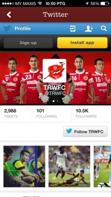 TRWFC android App screenshot 3